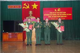 Bổ nhiệm Thủ trưởng, Phó thủ trưởng Cơ quan Điều tra hình sự và Cơ quan Thi hành án hình sự Quân khu